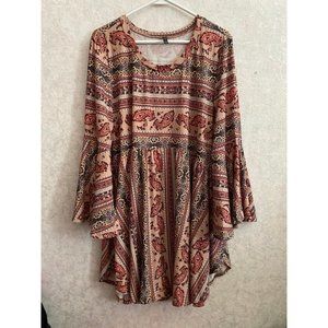 Glitzy Girlz women's XXL paisley print tunic top